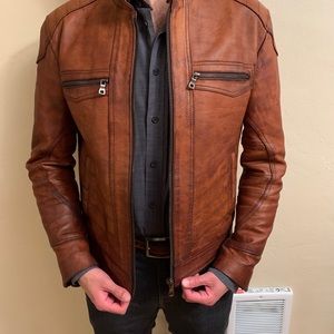 Real Camel Leather Jacket